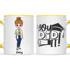 🎓 Personalised Graduation Mug - Customisable Character & Name - Perfect Graduation Gift 🎓