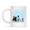 Personalised Kids Pet Mug - Custom Name & Design - Child with Cats & Dogs - Fully Customisable - 11oz Ceramic Mug - NZ Made
