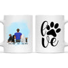 Personalised Pet Lover Mug for Men - Custom Name & Design - Man with Cats & Dogs - Fully Customisable - 11oz Ceramic Mug - NZ Made