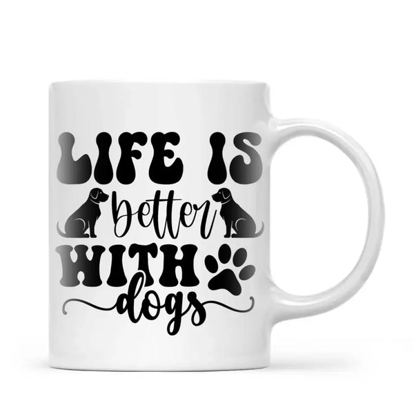 Personalised Pet Lover Mug - Custom Name & Design - Woman with Cats & Dogs - Fully Customisable - 11oz Ceramic Mug - NZ Made