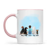 Personalised Kids Pet Mug - Custom Name & Design - Child with Cats & Dogs - Fully Customisable - 11oz Ceramic Mug - NZ Made