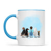 Personalised Kids Pet Mug - Custom Name & Design - Child with Cats & Dogs - Fully Customisable - 11oz Ceramic Mug - NZ Made