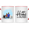 Personalised Couple & Pets Mug - Custom Name & Design - Man & Woman with Cats & Dogs - Fully Customisable - 11oz Ceramic Mug - NZ Made