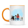 Personalised Mum & Kids Pet Mug - Custom Name & Design - Mother with Children & Pets - Fully Customisable - 11oz Ceramic Mug - NZ Made