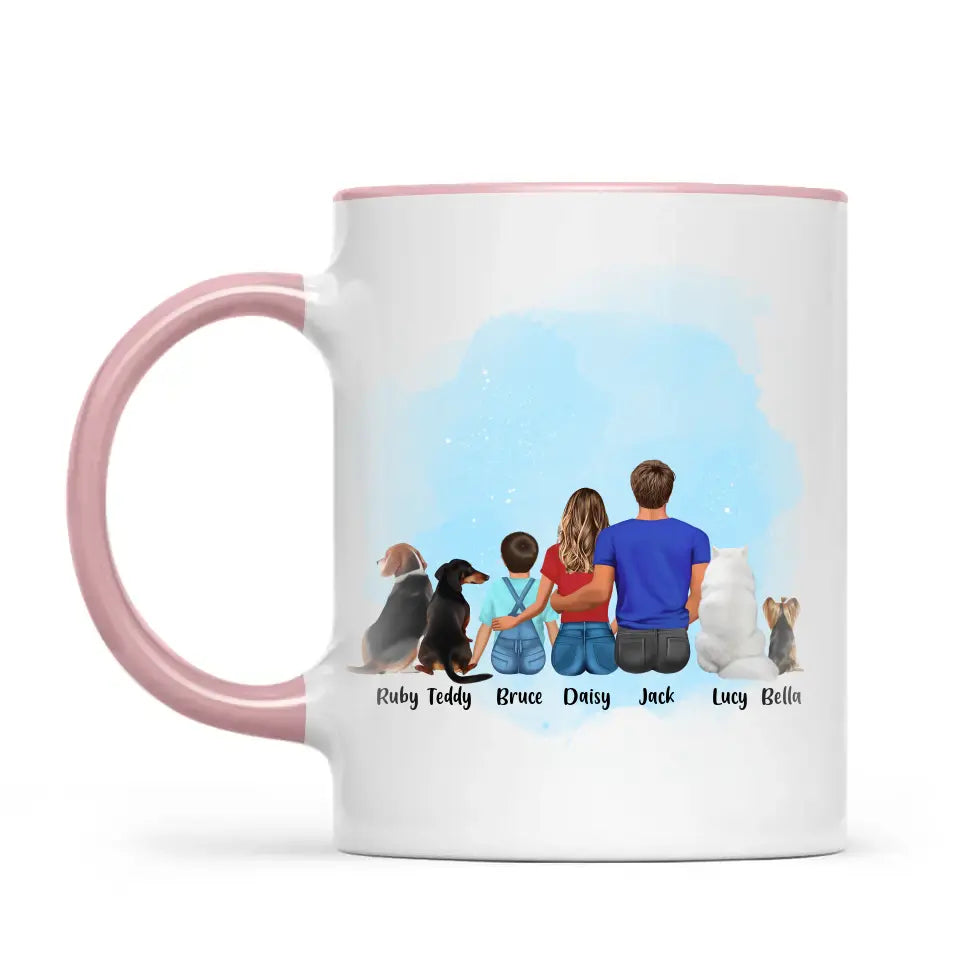 Design Your Own: Personalised Family and Pets Mug