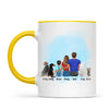 Personalised Family & Pets Mug - Custom Name & Design - Mum, Dad, Kids & Pets - Fully Customisable - 11oz Ceramic Mug - NZ Made