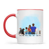 Personalised Family & Pets Mug - Custom Name & Design - Mum, Dad, Kids & Pets - Fully Customisable - 11oz Ceramic Mug - NZ Made
