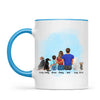 Personalised Family & Pets Mug - Custom Name & Design - Mum, Dad, Kids & Pets - Fully Customisable - 11oz Ceramic Mug - NZ Made
