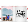 Personalised Couple & Pets Mug - Custom Name & Design - Man & Woman with Cats & Dogs - Fully Customisable - 11oz Ceramic Mug - NZ Made
