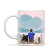 Personalised Pet Lover Mug for Men - Custom Name & Design - Man with Cats & Dogs - Fully Customisable - 11oz Ceramic Mug - NZ Made