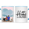 Personalised Couple & Pets Mug - Custom Name & Design - Man & Woman with Cats & Dogs - Fully Customisable - 11oz Ceramic Mug - NZ Made