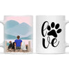 Personalised Pet Lover Mug for Men - Custom Name & Design - Man with Cats & Dogs - Fully Customisable - 11oz Ceramic Mug - NZ Made