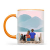 Personalised Couple & Pets Mug - Custom Name & Design - Man & Woman with Cats & Dogs - Fully Customisable - 11oz Ceramic Mug - NZ Made