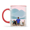 Personalised Pet Lover Mug for Men - Custom Name & Design - Man with Cats & Dogs - Fully Customisable - 11oz Ceramic Mug - NZ Made