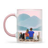 Personalised Couple & Pets Mug - Custom Name & Design - Man & Woman with Cats & Dogs - Fully Customisable - 11oz Ceramic Mug - NZ Made