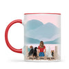 Personalised Pet Lover Mug - Custom Woman & Pets Design - Up to 4 Pets - Fully Customisable - 11oz Ceramic Mug - NZ Made