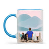 Personalised Pet Lover Mug for Men - Custom Name & Design - Man with Cats & Dogs - Fully Customisable - 11oz Ceramic Mug - NZ Made