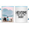 Personalised Kids Pet Mug - Custom Name & Design - Child with Cats & Dogs - Fully Customisable - 11oz Ceramic Mug - NZ Made