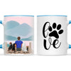 Personalised Pet Lover Mug for Men - Custom Name & Design - Man with Cats & Dogs - Fully Customisable - 11oz Ceramic Mug - NZ Made
