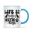 Personalised Pet Lover Mug - Custom Woman & Pets Design - Up to 4 Pets - Fully Customisable - 11oz Ceramic Mug - NZ Made