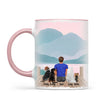 Personalised Pet Lover Mug for Men - Custom Name & Design - Man with Cats & Dogs - Fully Customisable - 11oz Ceramic Mug - NZ Made