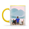 Personalised Pet Lover Mug for Men - Custom Name & Design - Man with Cats & Dogs - Fully Customisable - 11oz Ceramic Mug - NZ Made