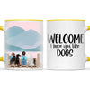 Personalised Kids Pet Mug - Custom Name & Design - Child with Cats & Dogs - Fully Customisable - 11oz Ceramic Mug - NZ Made