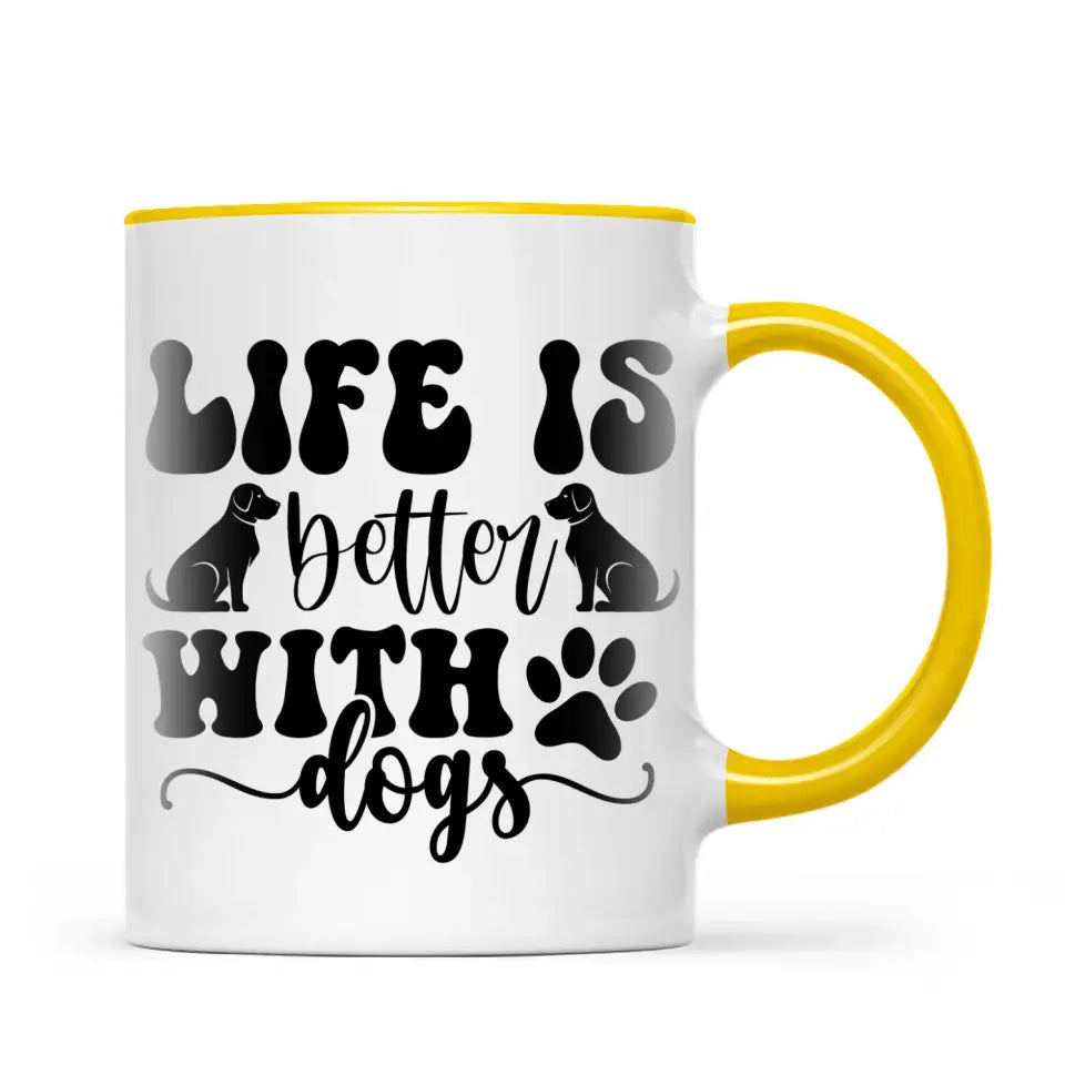 Personalised Pet Lover Mug - Custom Woman & Pets Design - Up to 4 Pets - Fully Customisable - 11oz Ceramic Mug - NZ Made