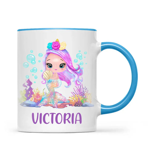 Unicorn of the Sea-Personalised Kids Mug