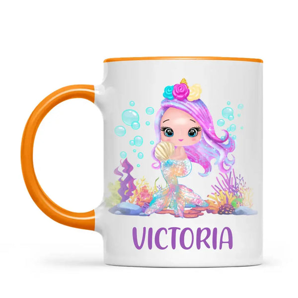 Unicorn of the Sea-Personalised Kids Mug