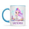 Personalised with Name, Mermaid Kids Mug – Customised Magical Under the Sea Cup for Children – Available in 11oz, 6oz & Enamel Options