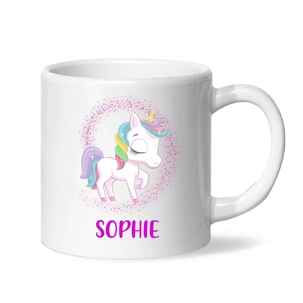 Sparkling Unicorn-Personalised Kids Mug