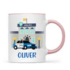 Personalised Police Car Mug - Custom Name Kids Cup - Law Enforcement Theme - Ceramic or Enamel - 11oz, 6oz, or Camping Mug - NZ Made