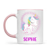 Personalised Unicorn Mug - Custom Name Kids Cup - Magical Rainbow Unicorn Theme - Ceramic or Enamel - 11oz, 6oz, or Camping Mug - NZ Made