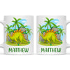 Personalised Stegosaurus Dinosaur Mug - Custom Name Kids Cup - Prehistoric Jungle Theme - Ceramic or Enamel - 11oz, 6oz, or Camping Mug - NZ Made