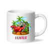Personalised T-Rex Dinosaur Mug - Custom Name Kids Cup - Prehistoric Jungle Theme - Ceramic or Enamel - 11oz, 6oz, or Camping Mug - NZ Made