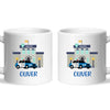 Personalised Police Car Mug - Custom Name Kids Cup - Law Enforcement Theme - Ceramic or Enamel - 11oz, 6oz, or Camping Mug - NZ Made