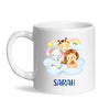 Personalised Safari Animals Mug - Custom Name Kids Cup - Cute Jungle Friends Theme - Ceramic or Enamel - 11oz, 6oz, or Camping Mug - NZ Made