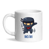 Personalised Ninja Mug - Custom Name Kids Cup - Stealth Warrior Theme - Ceramic or Enamel - 11oz, 6oz, or Camping Mug - NZ Made