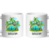 Personalised Dinosaur Mug - Custom Name Kids Cup - Brachiosaurus Jungle Theme - Ceramic or Enamel - 11oz, 6oz, or Camping Mug - NZ Made
