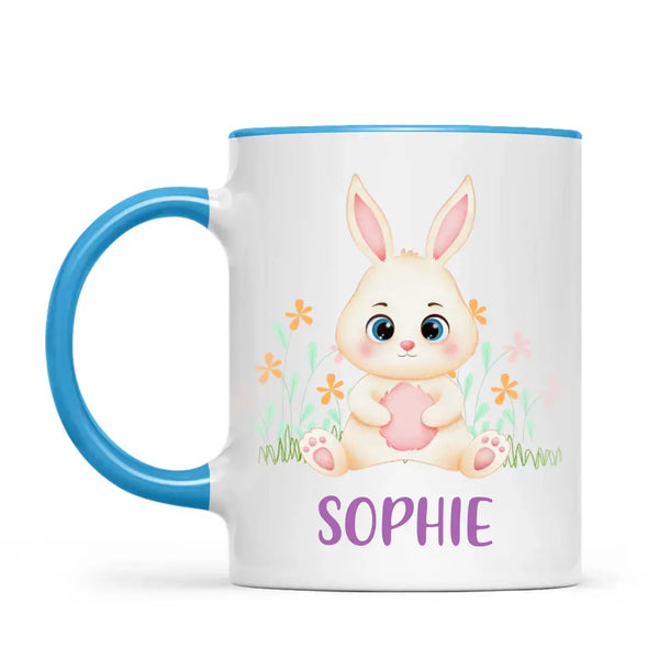 Bunny in Bloom-Personalized Kids Mug