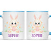 Personalised Bunny Mug - Custom Name Kids Cup - Cute Rabbit Design - 11oz or 6oz - NZ Made