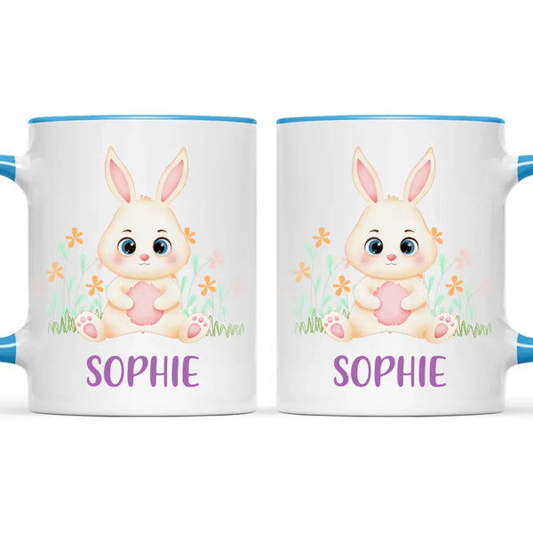 Bunny in Bloom-Personalized Kids Mug