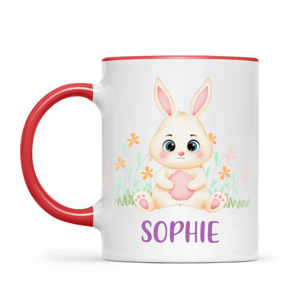 Bunny in Bloom-Personalized Kids Mug