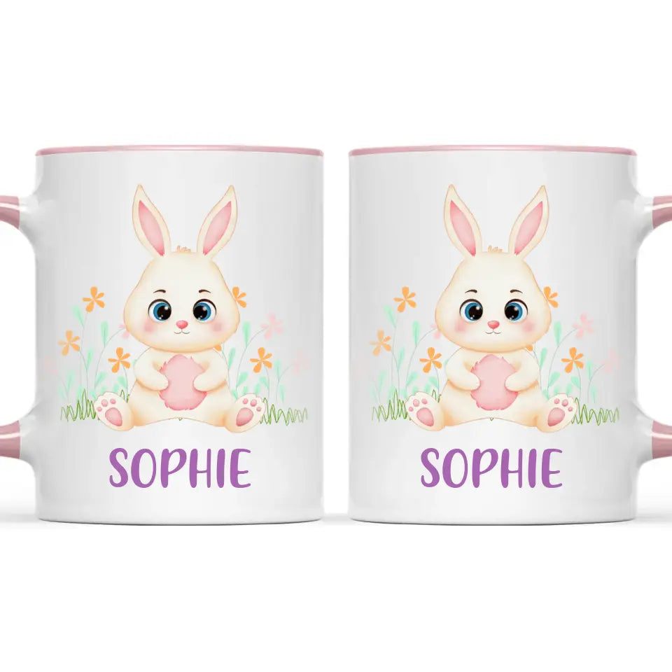 Bunny in Bloom-Personalized Kids Mug