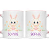 Personalised Bunny Mug - Custom Name Kids Cup - Cute Rabbit Design - 11oz or 6oz - NZ Made