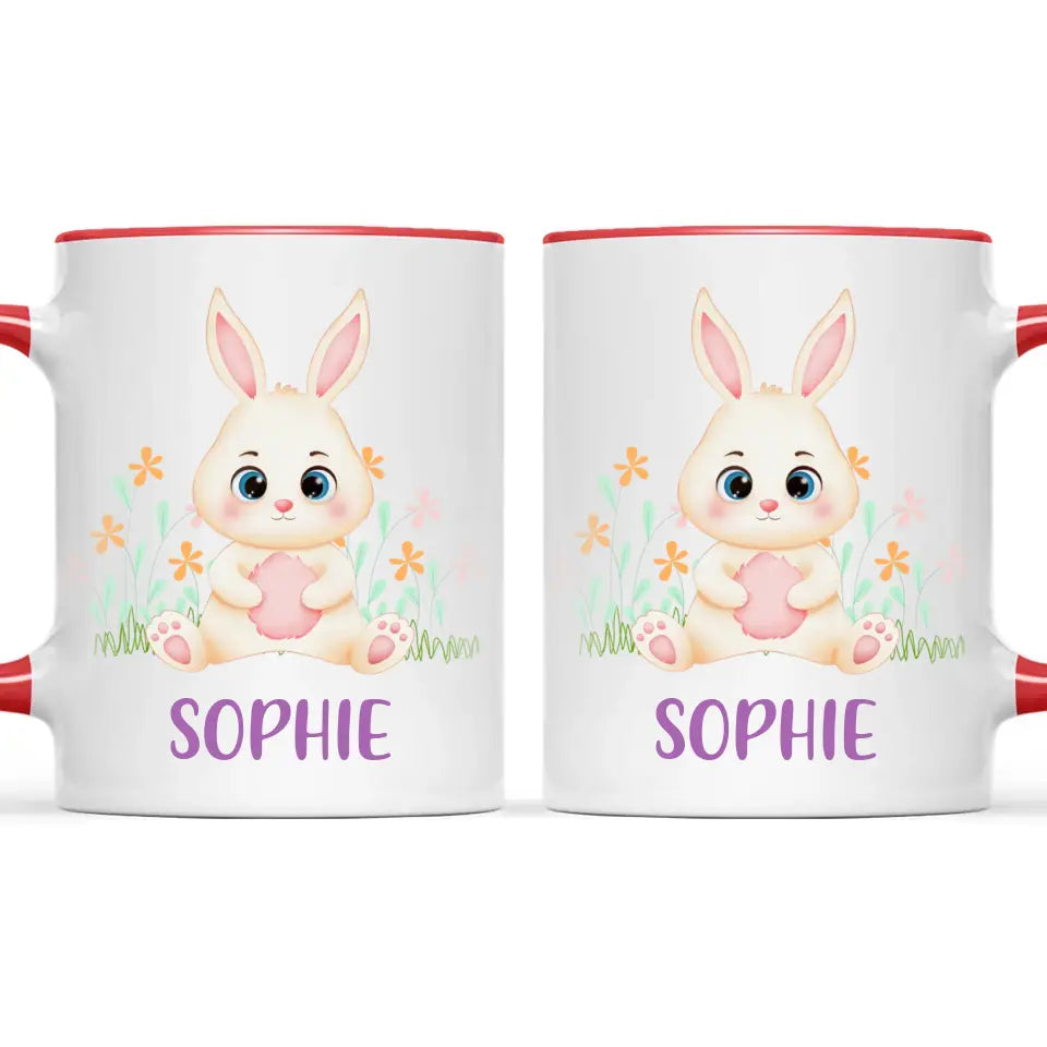 Bunny in Bloom-Personalized Kids Mug