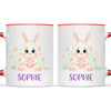 Personalised Bunny Mug - Custom Name Kids Cup - Cute Rabbit Design - 11oz or 6oz - NZ Made
