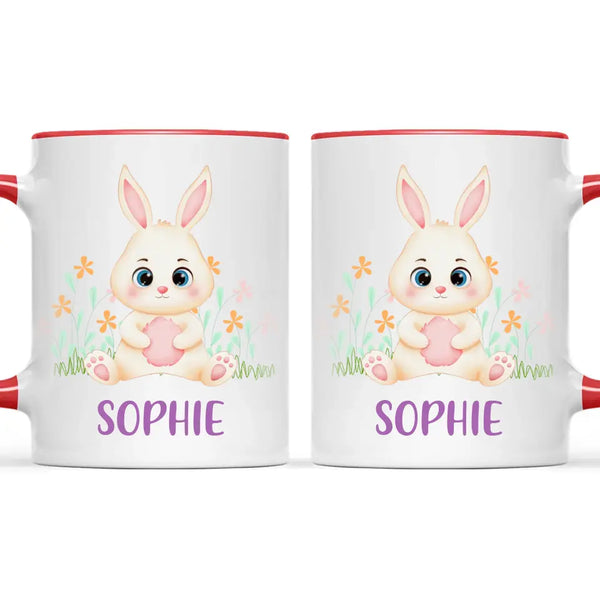 Bunny in Bloom-Personalized Kids Mug