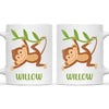 Personalised Monkey Mug - Custom Name Kids Cup - Cute Jungle Animal Design - 11oz or 6oz - NZ Made